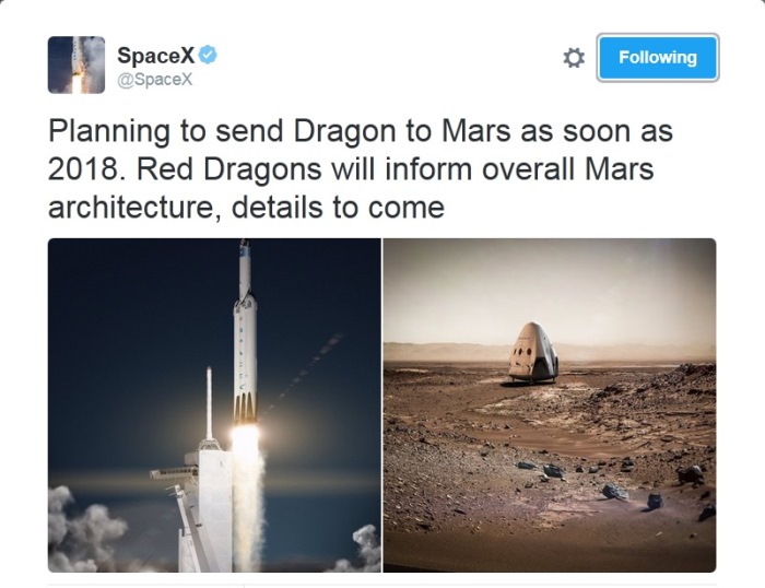 SpaceX va lansa o misiune catre Marte